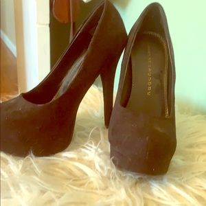 Chinese laundry suede platform heels.